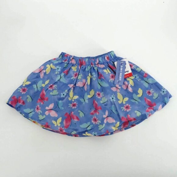 Disney 3-In-1 Skirt Butterflies Flowers Reversible Layers Elastic Waist NWT $60 - Picture 2 of 5